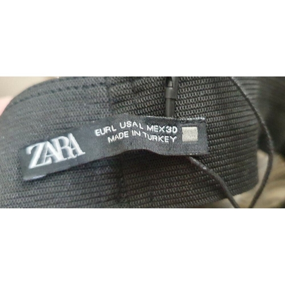 Zara Zebra Print Leggings Pants Black White Size L New without Tags. - Picture 5 of 8